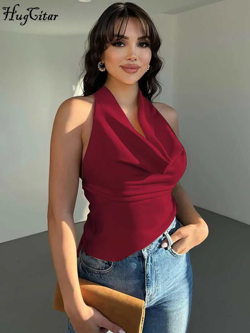 Swing Halter Bandage Top | MzStar Fashion | view 2