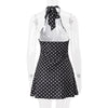 Polka Dot Backless Halter Dress | MzStar Fashion | view 3