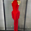Red Mermaid Bandage Gown | MzStar Fashion | view 2