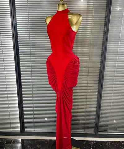 Red Mermaid Bandage Gown