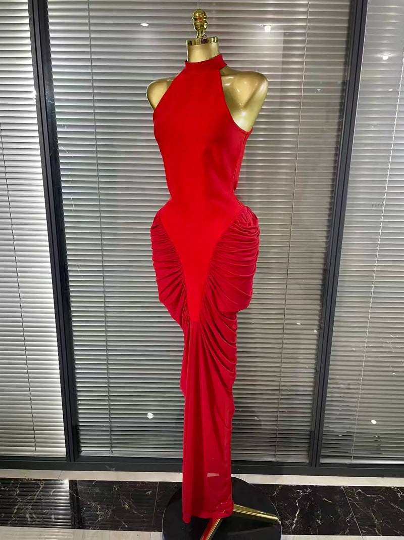 Red Mermaid Bandage Gown | MzStar Fashion | view 2