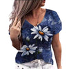 3D Floral V-Neck Tee | MzStar Fashion | view 7