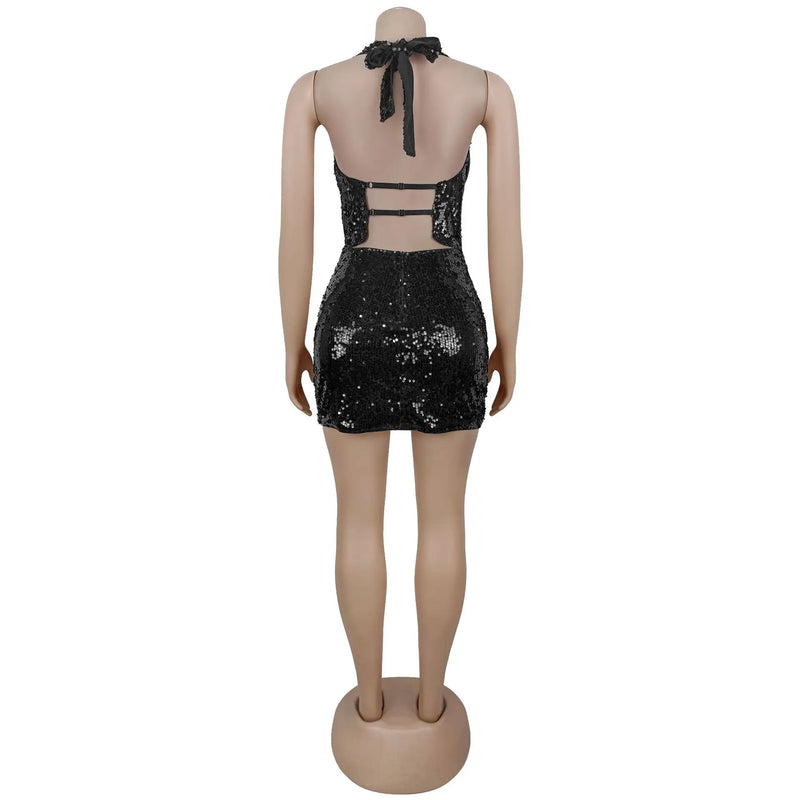 Strapless Sequin Mini Dress | MzStar Fashion | view 5