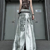 Tie-Dye Print Wide-Leg Jeans | MzStar Fashion | view 4