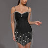 Crystal Beaded Bandage Mini Dress | MzStar Fashion | view 2