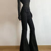 Black Y2K Flare Jeans | MzStar Fashion | view 5