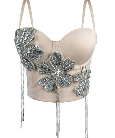 Diamond Tassel Corset Top