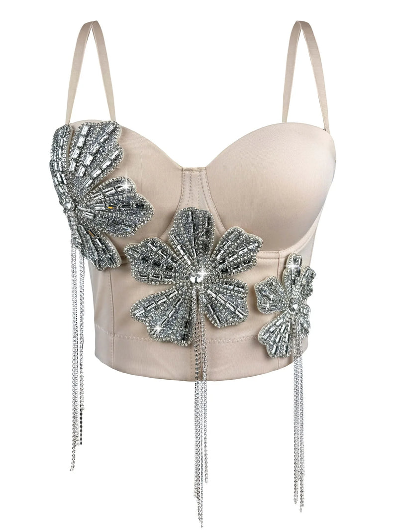 Diamond Tassel Corset Top | MzStar Fashion | view 2