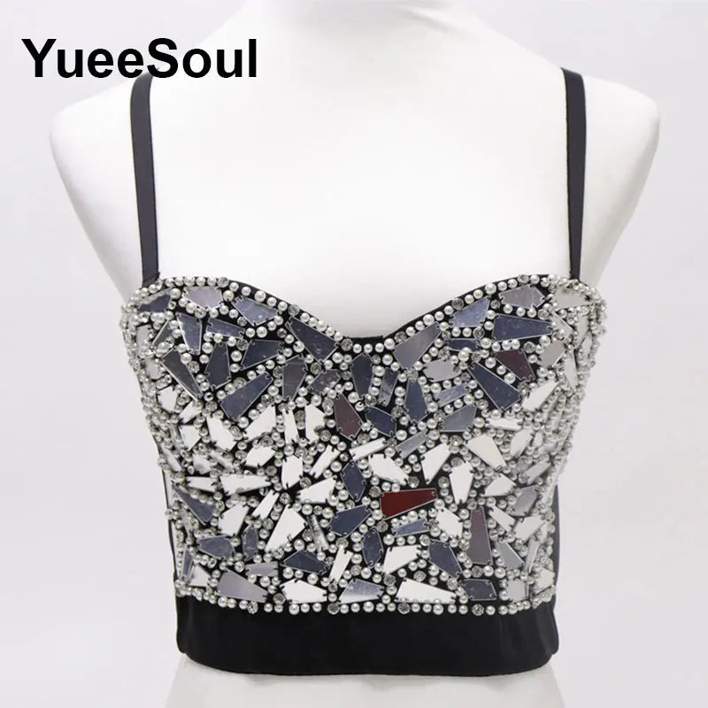 Rhinestone Tassel Gothic Top | MzStar Fashion | view 5