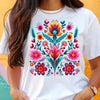 Folk Floral Graphic Tee | MzStar Fashion