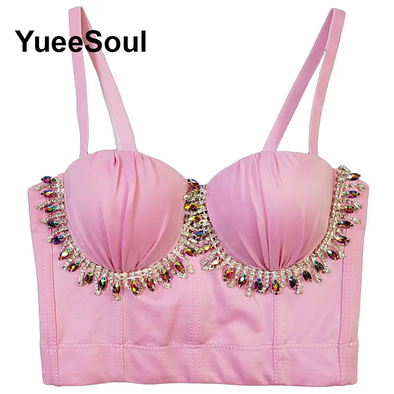Pink Floral Y2K Corset Top | MzStar Fashion | view 6