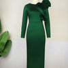 Plus-Size Ruffle Evening Gown | MzStar Fashion | view 2