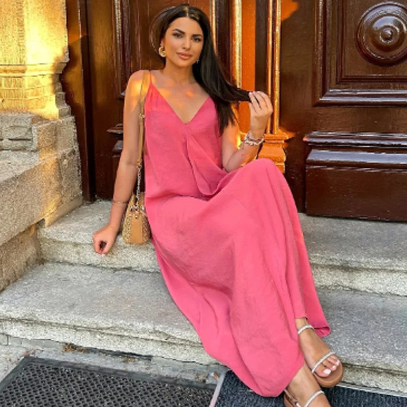 Classic Slip Maxi Dress | MzStar Fashion | view 5