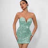 Off-Shoulder Sequin Mini Dress | MzStar Fashion | view 2