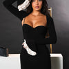 Square Neck Bodycon Maxi Dress | MzStar Fashion | view 3