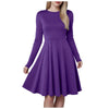 Pleated A-Line Long-Sleeve Dress | MzStar Fashion | view 8