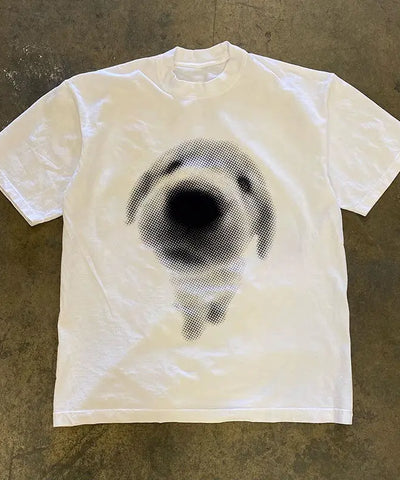 Retro Print Cotton Tee | MzStar Fashion