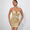 Off-Shoulder Sequin Mini Dress | MzStar Fashion | view 4