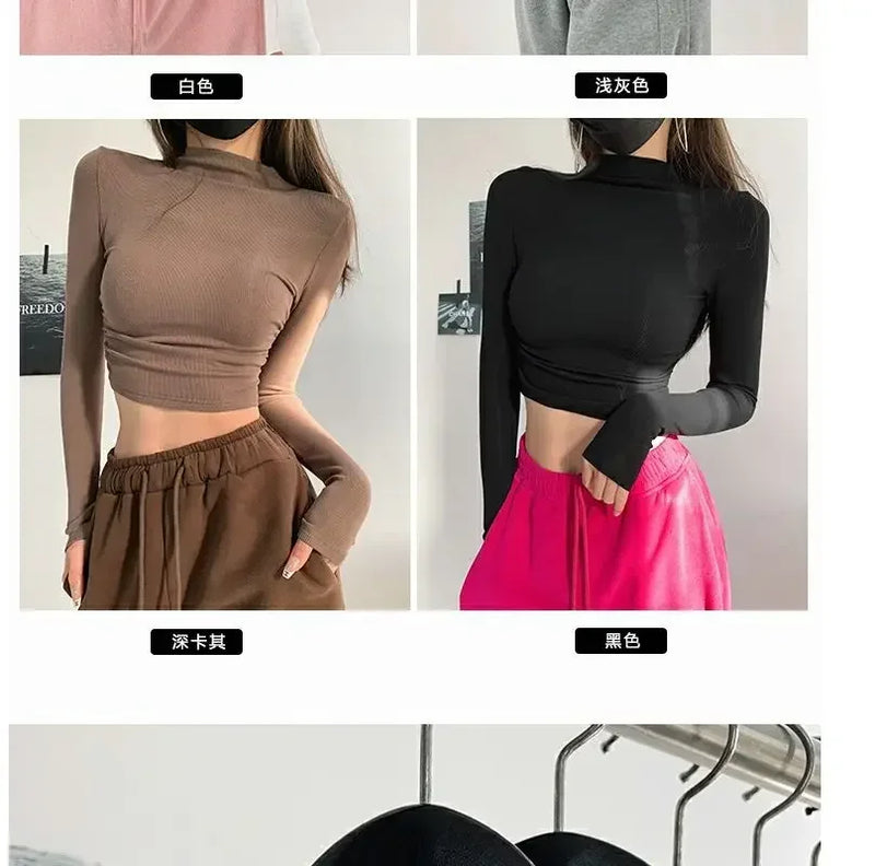 Sleeveless Turtleneck Crop Top | MzStar Fashion | view 5
