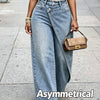Wrap-Front Straight Jeans | MzStar Fashion | view 4