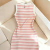 Striped Sleeveless Mini Dress | MzStar Fashion | view 2