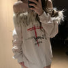 Fur-Collar Y2K Top | MzStar Fashion | view 4