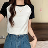 Color-Block Raglan Tee | MzStar Fashion | view 4