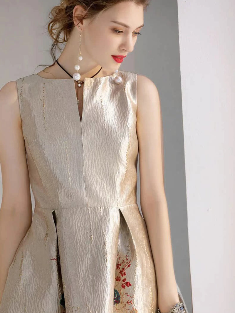 Jacquard A-Line Midi Dress | MzStar Fashion | view 5