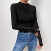 Skew Neck Basic Crop Top | MzStar Fashion | view 2