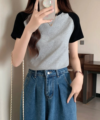 Color-Block Raglan Tee