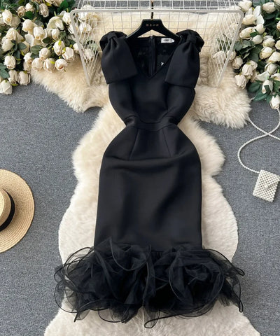 Butterfly Bow Mesh Bodycon Dress | MzStar Fashion
