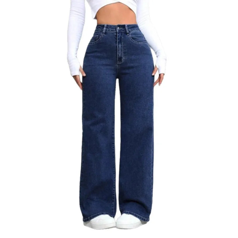 Big-Pocket Straight Jeans | MzStar Fashion | view 4