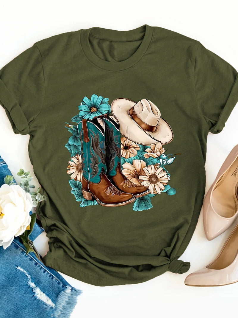 Cowboy Boots Western Tee | MzStar Fashion | view 7