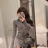 Flare Sleeve Sweater Mini Dress | MzStar Fashion | view 8