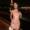 Pink Scale Sequin Tube Dress | MzStar Fashion | view 8
