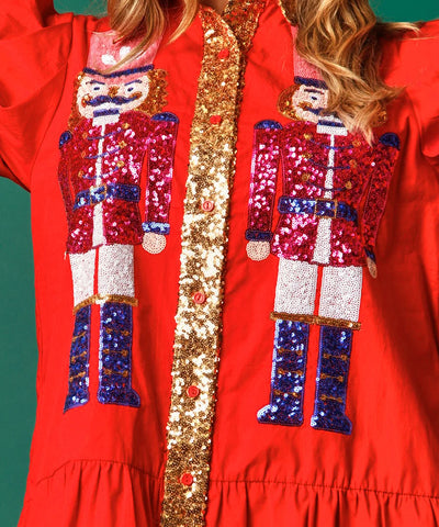 Sequin Nutcracker Holiday Dress
