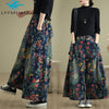 Boho Print Wide-Leg Jeans | MzStar Fashion
