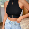 Keyhole Rib-Knit Tank | MzStar Fashion | view 4