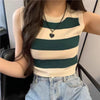 Plaid Knit Crop Vest | MzStar Fashion