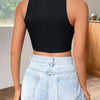 Keyhole Rib-Knit Tank | MzStar Fashion | view 5