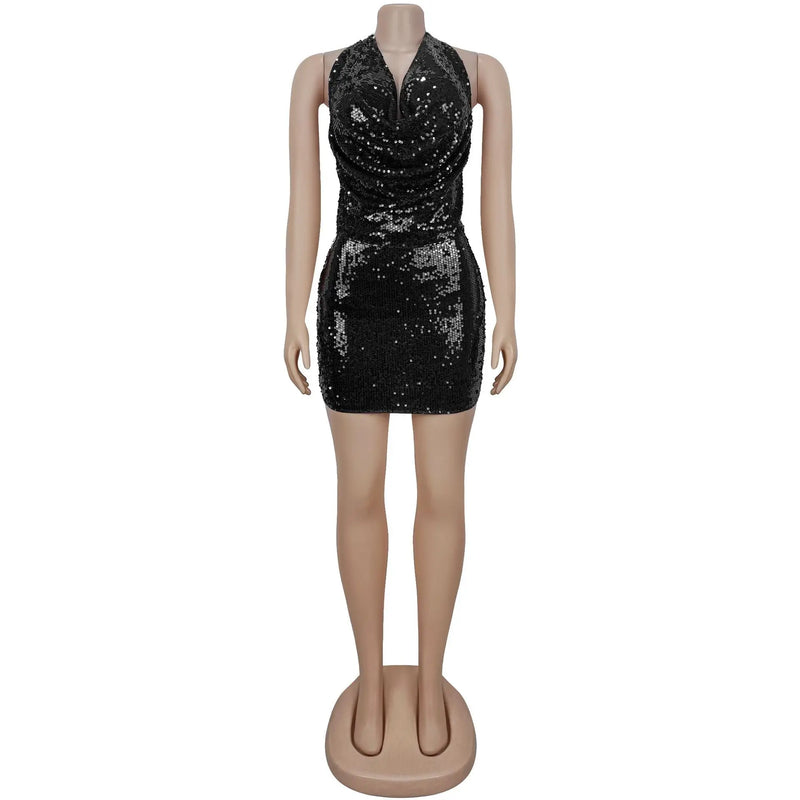 Strapless Sequin Mini Dress | MzStar Fashion | view 4