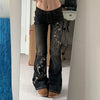 Floral Bootcut Low-Rise Jeans | MzStar Fashion | view 2