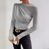 Skew Neck Basic Crop Top | MzStar Fashion | view 5