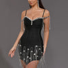 Crystal Beaded Bandage Mini Dress | MzStar Fashion | view 8