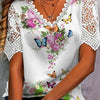Floral Lace Crochet Tee | MzStar Fashion | view 6