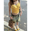 Loose Denim Bermuda Shorts | MzStar Fashion | view 5