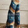 Printed Faux-Denim Trousers | MzStar Fashion | view 6