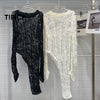 Open-Knit Longline Sweater | MzStar Fashion | view 2