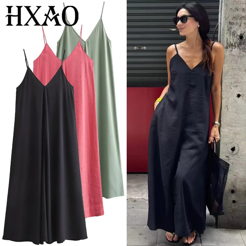 Classic Slip Maxi Dress | MzStar Fashion