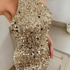 Sequin Halter Bodycon Mini Dress | MzStar Fashion | view 3